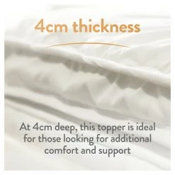 Slumberdown Support 4cm Mattress Topper Single Bedding -Bedding Sales 2022 unnamed file 3173