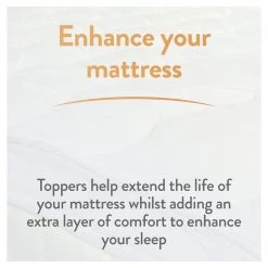 Slumberdown Support 4cm Mattress Topper Single Bedding -Bedding Sales 2022 unnamed file 3174