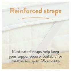 Slumberdown Support 4cm Mattress Topper Single Bedding -Bedding Sales 2022 unnamed file 3175