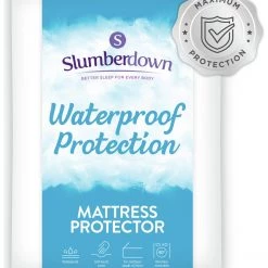 Slumberdown Waterproof Deep Skirt Mattress Protector Single Bedding