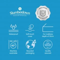 Slumberdown Waterproof Deep Skirt Mattress Protector Single Bedding -Bedding Sales 2022 unnamed file 3305