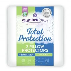 Slumberdown Total Protection Pillow Protector – 2 Pack Pillow Protectors