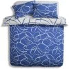 Habitat Linear Pebbles Blue & White Bedding Set Single Multicoloured Duvet Covers And Sets