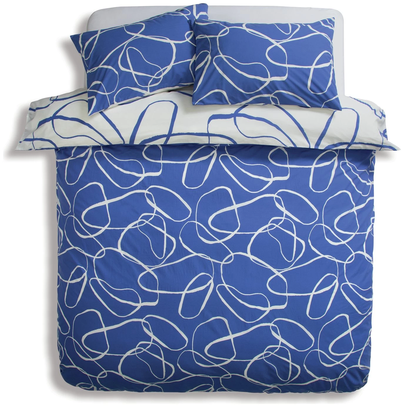 Habitat Linear Pebbles Blue & White Bedding Set Single Multicoloured Duvet Covers And Sets 3 Habitat Linear Pebbles Blue & White Bedding Set Single Multicoloured Duvet Covers And Sets