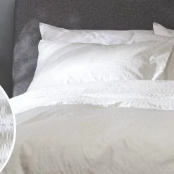 Habitat Seersucker Plain White Bedding Set Single Bedding -Bedding Sales 2022 unnamed file 400