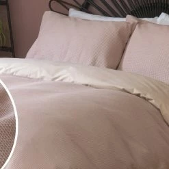 Habitat Cotton Waffle Plain Blush Pink Bedding Set Single Bedding -Bedding Sales 2022 unnamed file 442