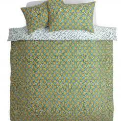 Habitat Sunburst Geo Green & Mustard Bedding Set Single Multicoloured Bedding
