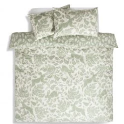 Habitat Country Etched Hare Sage Green Bedding Set Double Green And White Bedding