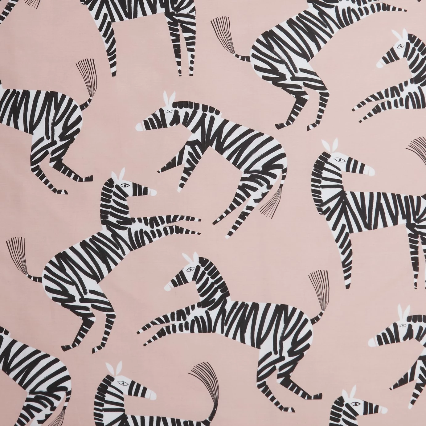 Habitat Zebra Blush Pink Bedding Set Single Duvet Covers And Sets 5 Habitat Zebra Blush Pink Bedding Set Single Duvet Covers And Sets - Image 3