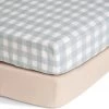 Habitat Kids Pure Cotton 2 Pack Gingham Fitted Sheet Cot Orange Kids Furnishings -Bedding Sales 2022 unnamed file 54