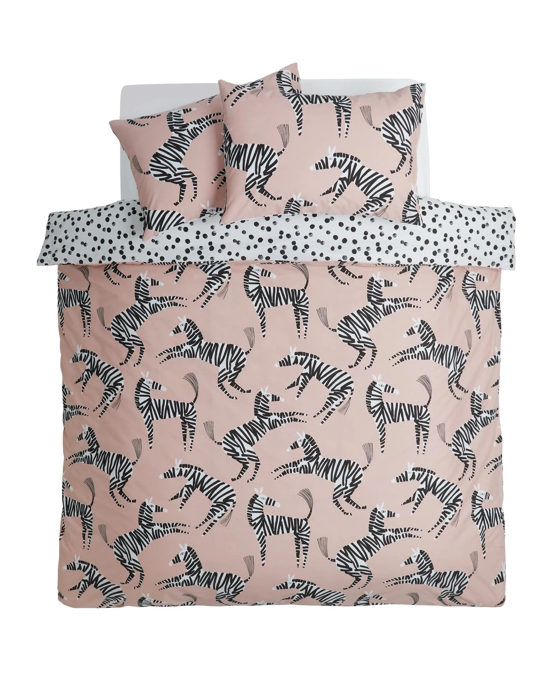 Habitat Zebra Blush Pink Bedding Set Single Duvet Covers And Sets 10 Habitat Zebra Blush Pink Bedding Set Single Duvet Covers And Sets - Image 8