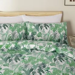 Habitat House Plant Print Green & White Bedding SetSingle Duvet Covers And Sets -Bedding Sales 2022 unnamed file 579