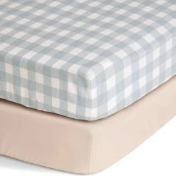 Habitat Kids Pure Cotton 2 Pack Gingham Fitted Sheet Cot Orange Kids Furnishings -Bedding Sales 2022 unnamed file 61