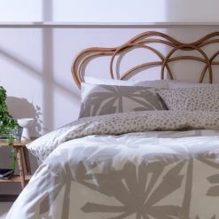 Habitat Linen Palm Cream Bedding Set Single Duvet Covers And Sets