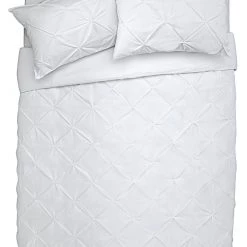 Habitat Hadley Pintuck White Bedding Set Double Duvet Covers And Sets