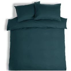Habitat Cotton Linen Look Plain Teal Bedding Set Single Bedding -Bedding Sales 2022 unnamed file 726