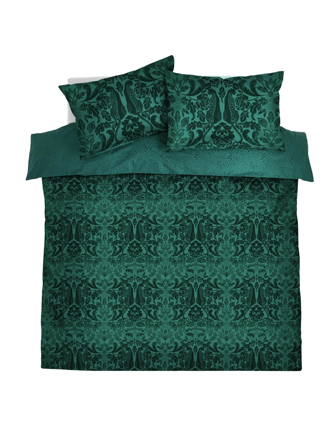 Habitat Floral Cheetah Print Green Bedding Set Single Bedding 4 Habitat Floral Cheetah Print Green Bedding Set Single Bedding - Image 2