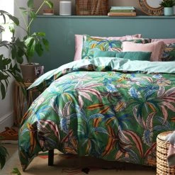 Habitat Cotton Tropical Multicolor Bedding Set Single Multicoloured Bedding