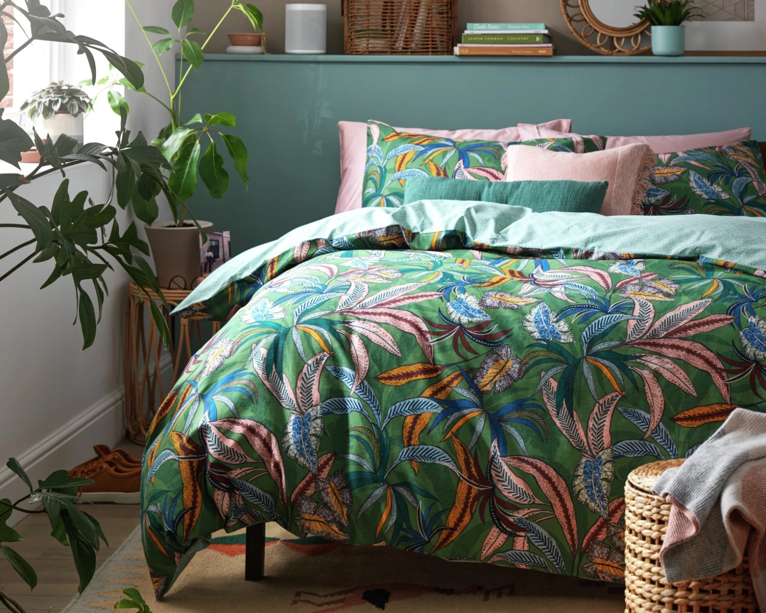 Habitat Cotton Tropical Multicolor Bedding Set Single Multicoloured Bedding 10 Habitat Cotton Tropical Multicolor Bedding Set Single Multicoloured Bedding - Image 8