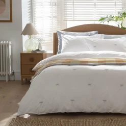 Habitat Dragonfly Embroidered White Bedding Set Single Bedding