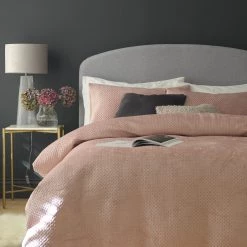 Habitat Pinsonic Velvet Plain Pink Bedding Set Double Bedding -Bedding Sales 2022 unnamed file 969